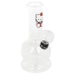 Glass Bong Hellokitty Water Pipe 5 Inches Glass Smoking Pipe for Weed & Tobacco