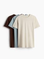 H&M 3-Pack Slim Fit T-shirts