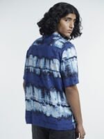 H&M Cotton Half Sleeve Tie & Dye Print Shirt