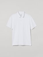 H&M Men White Solid Slim Fit Polo shirt