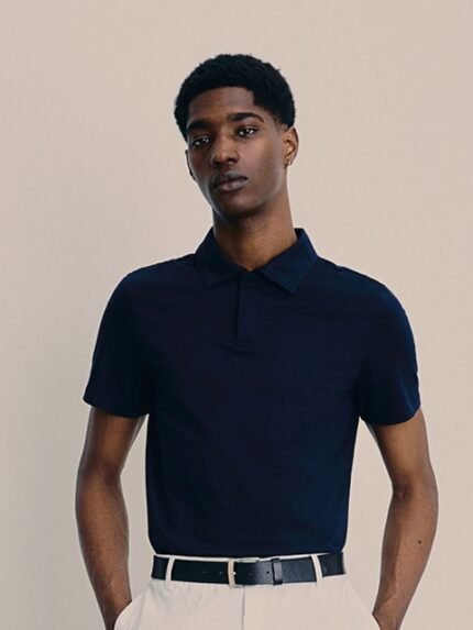 H&M Pure Cotton Muscle Fit Polo Shirt