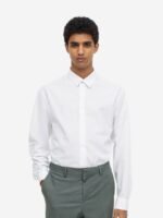 H&M Regular Fit Pure Cotton Poplin Shirt