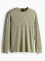 H&M Slim Fit Waffled Jersey Top