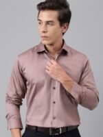 Hancock Premium Pure Cotton Satin Slim Fit Party Shirt