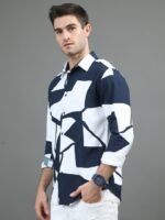 HERE&NOW Abstract Printed Slim Fit Casual Shirt