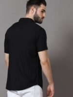 HERE&NOW Men Black Slim Fit Casual Shirt