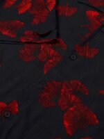 HERE&NOW Men Black Slim Fit Floral Printed Casual Shirt