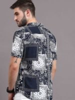 HERE&NOW Men Blue Slim Fit Printed Casual Shirt