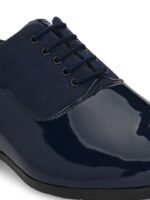 HERE&NOW Men Navy Blue Round Toe Formal Oxfords