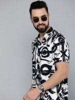 HERE&NOW Men Pure Cotton Slim Fit Printed Casual Shirt