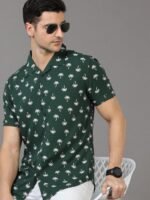 HERE&NOW Men Slim Fit Floral Printed Casual Shirt