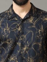 HERE&NOW Men Slim Fit Floral Printed Casual Shirt