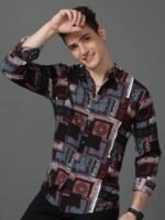 HERE&NOW Men Slim Fit Opaque Printed Casual Shirt