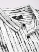 HERE&NOW Men Slim Fit Opaque Striped Cotton Casual Shirt