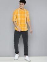 HERE&NOW Men Slim Fit Tartan Checked Pure Cotton Sustainable Casual Shirt