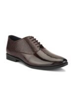 HERE&NOW Men Textured Formal Oxford Shoes