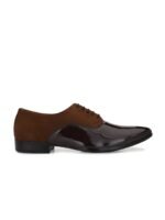 HERE&NOW Men Textured Formal Oxfords Shoes