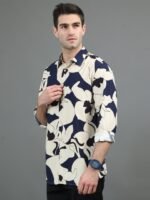 HERE&NOW Slim Fit Abstract Printed Casual Shirt