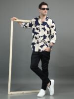 HERE&NOW Slim Fit Abstract Printed Casual Shirt