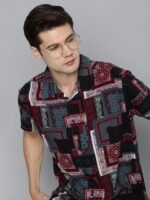 HERE&NOW Slim Fit Opaque Printed Casual Shirt