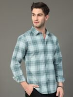 HERE&NOW Slim Fit Tartan Checked Casual Shirt