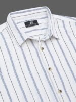 HERE&NOW Slim Fit Vertical Striped Cotton Casual Shirt