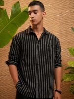 HIGHLANDER Men Opaque Striped Casual Shirt