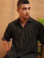 HIGHLANDER Men Opaque Striped Casual Shirt