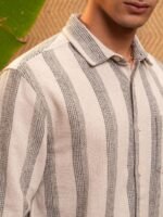 HIGHLANDER Men Opaque Striped Casual Shirt