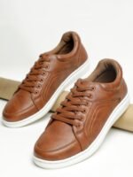 HIGHLANDER Men PU Lace-Up Sneakers