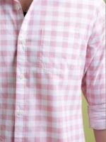 HIGHLANDER Men Slim Fit Gingham Checks Opaque Checked Casual Shirt