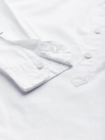 HIGHLANDER Men White Slim Fit Solid Casual Shirt