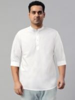 HIGHLANDER Men White Slim Fit Solid Casual Shirt