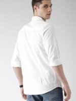 Highlander White Slim Fit Casual Shirt