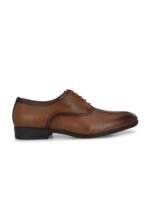 House of Pataudi Men Formal Genuine Leather Oxfords Shoes