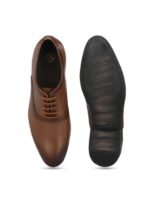 House of Pataudi Men Formal Genuine Leather Oxfords Shoes