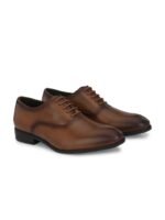 House of Pataudi Men Formal Genuine Leather Oxfords Shoes