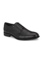 House of Pataudi Men Genuine Leather Lace-Up Formal Oxfords