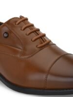 House of Pataudi Men Lace-Up Formal Oxfords