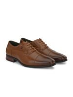 House of Pataudi Men Lace-Up Formal Oxfords