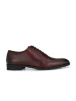 House of Pataudi Men Leather Formal Oxfords Shoes