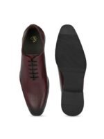 House of Pataudi Men Leather Formal Oxfords Shoes