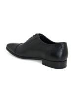 House of Pataudi Men Leather Textured Brogues