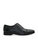 House of Pataudi Men Leather Textured Brogues