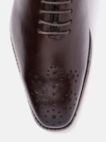House of Pataudi Men Perforated Formal Oxfords