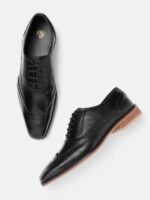 House of Pataudi Men Perforated Formal Oxfords