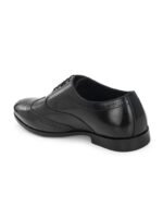 House of Pataudi Men Textured Formal Oxford Shoes