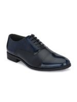 House of Pataudi Men Textured Formal Oxfords