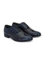 House of Pataudi Men Textured Formal Oxfords