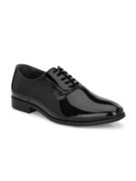 House of Pataudi Men Textured Formal Oxfords